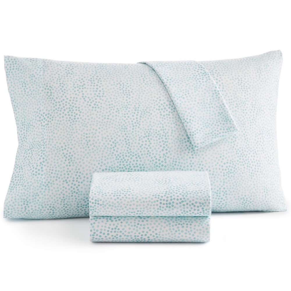 Home Design Easy Care Printed Microfiber 4-Pc. Sheet Set, King